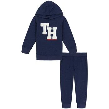 Tommy Hilfiger | Baby Boys Monogram Fleece Hoodie and Joggers, 2 Piece Set,商家Macy's,价格¥244