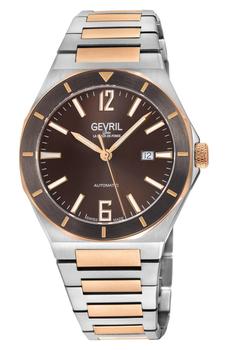 推荐Men's High Line Two Tone Goldtone Plated Automatic Bracelet Watch, 43mm商品