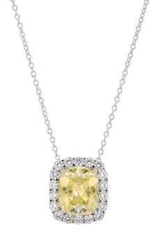 Savvy Cie Jewels | Sterling Silver Prong Set Canary CZ Pendant Necklace 3.8折