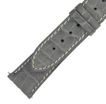 商品Hadley Roma | Hadley Roma 21 MM Matte Light Grey Alligator Leather Strap,商家Jomashop,价格¥358图片