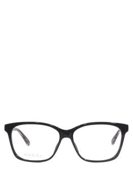 Gucci | Gucci Eyewear Rectangular Frame Glasses 7.6折, 独家减免邮费