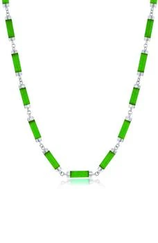 SIMONA | Jade Linked Bar Necklace,商家Nordstrom Rack,价格¥2385