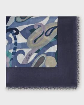 Loro Piana | Optical Waves Cashmere-Blend Scarf 