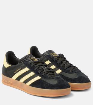 Gazelle Indoor leather-trimmed sneakers