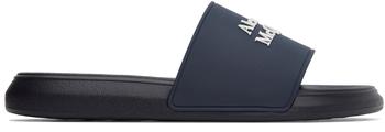 Alexander McQueen | Navy Pool Slides商品图片,独家减免邮费