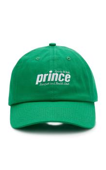 Sporty & Rich | Sporty & Rich - Women's Prince Cotton Baseball Cap - Green - OS - Moda Operandi商品图片 5折