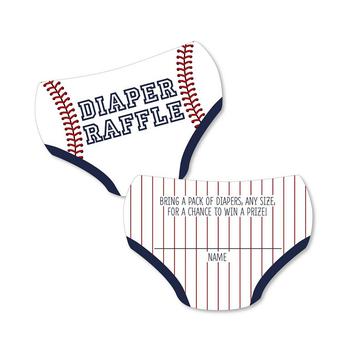 商品Big Dot of Happiness | Batter Up - Baseball - Baby Shower Activities - Diaper Raffle Game - Set of 24,商家Macy's,价格¥86图片