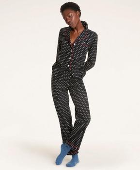 Brooks Brothers | Polka-Dot Print Supima® Cotton Poplin Pajama Set商品图片,2折