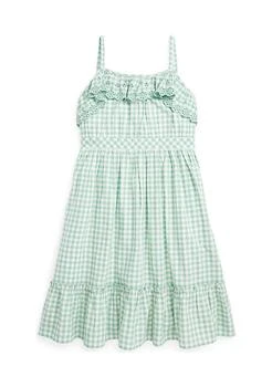 Ralph Lauren | Lauren Childrenswear Girls 7 16 Gingham Cotton Madras Dress,商家Belk,价格¥194