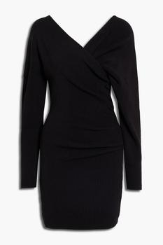 ganni连衣裙推荐, Ganni | Layered draped knitted mini dress商品图片 3折