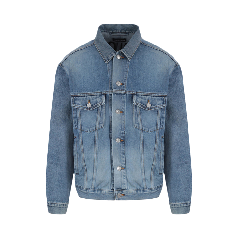 巴黎世家外套评价, Balenciaga | Balenciaga 巴黎世家 男士深蓝牛仔上衣 557351-TDW14-4065商品图片 满$100享9.5折, 满折