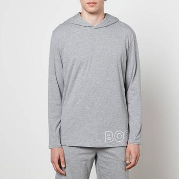 Hugo Boss | BOSS Bodywear Men's Identity Hooded Long Sleeve Top - Medium Grey商品图片,4折