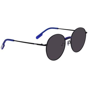 推荐Kenzo Dark Grey Round Unisex Sunglasses KZ40089F 4A 56商品