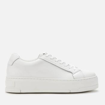 Vagabond | Vagabond Women's Judy Leather Flatform Trainers - White商品图片,