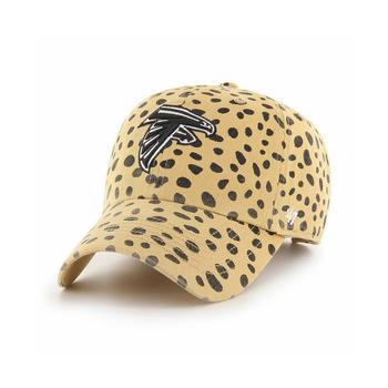 product Women's Tan Atlanta Falcons Cheetah Clean Up Adjustable Hat image