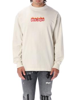 Palm Angels | Palm Angels Burning Logo Classic L/s Tee商品图片,7.7折