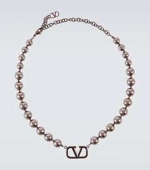 推荐VLogo Signature choker with Swarovski® pearls商品