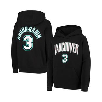 推荐Boys Youth Shareef Abdur-Rahim Black Vancouver Grizzlies Hardwood Classics Name and Number Pullover Hoodie商品
