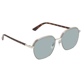 Gucci | Grey Oval Mens Sunglasses GG1100SA 004 58商品图片,4.9折