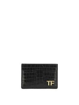 Tom Ford | Card Holder With Logo Wallets & Card Holders Black,商家Wanan Luxury,价格¥1334