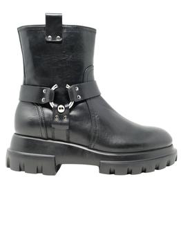 AGL | Agl Black Leather Ankle Boots商品图片,