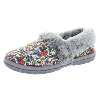 SKECHERS | BOBS From Skechers Womens Snuggle Rovers Faux Fur Trim Slip On Casual Shoes 5.1折×额外9折, 额外九折
