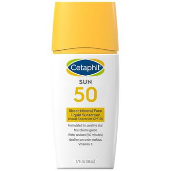 推荐Sheer Mineral Sunscreen SPF 50 Face Liquid Fragrance Free商品