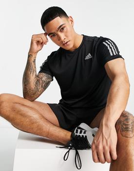 Adidas | adidas Running Own The Run t-shirt in black商品图片,额外9.5折, 额外九五折