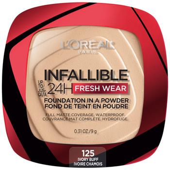 L'Oreal Paris | Nfallible Up To 24h Fresh Wear Foundation In A Powder商品图片,9.4折×额外8折, 额外八折