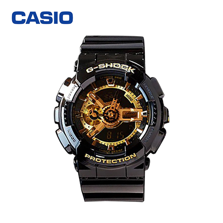 推荐卡西欧（CASIO）男士电子手表GA-110GB-1A-黑金配色-GA-110GB-1A商品