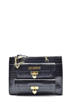 Love Moschino, Love Moschino | BORSA PU ST. CROCO NERO商品图片 