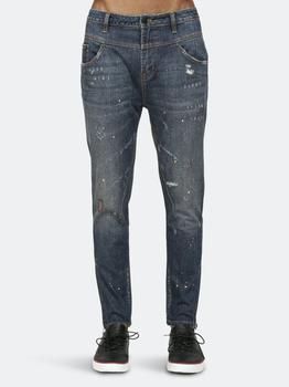 product Konus Men's Side Zip Paint Splatter Jeans image