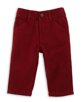 Andy & Evan | Twill Straight-Leg Pants, Maroon, Size 2T-7Y商品图片,4.3折