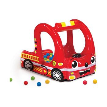 商品Banzai Rescue Fire Truck Play Center Inflatable Ball Pit -Includes 20 Balls图片