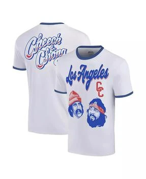 Ripple Junction | Men's White Cheech Chong Los Angeles Baseball Ringer T-Shirt,商家Macy's,价格¥262