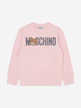推荐Moschino Pink Kids Bear Logo Sweatshirt商品