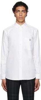 Burberry | White Poplin Monogram Motif Shirt商品图片,独家减免邮费