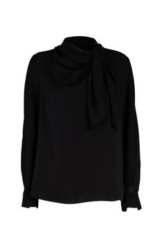 Theory | THEORY Long-sleeved blouse with drapery商品图片,7.4折