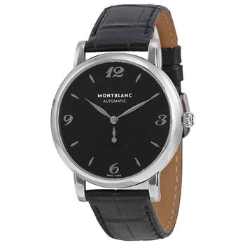 万宝龙手表推荐, MontBlanc | Montblanc Star Classique Acier Automatic Black Dial Mens Watch 107072商品图片 5.9折