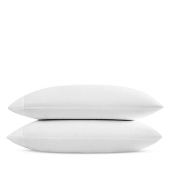 商品Solid CVC Sateen White Queen Pillowcase, Pair图片