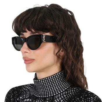 Grey Rectangular Unisex Sunglasses BB0365S 001 57 – On Sale  display picture 2