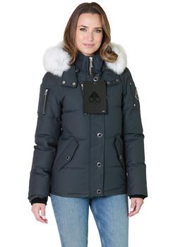 Moose Knuckles | Moose Knuckles Original 3Q Jacket In Granite With Natural Fox Fur商品图片,满$175享9折, 满折