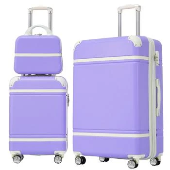 Streamdale Furniture | Streamdale Hardshell Luggage Sets 3 Pieces 20" +28" Luggages and Cosmetic Case Spinner Suitcase with TSA Lock Lightweight,商家Premium Outlets,价格¥1809