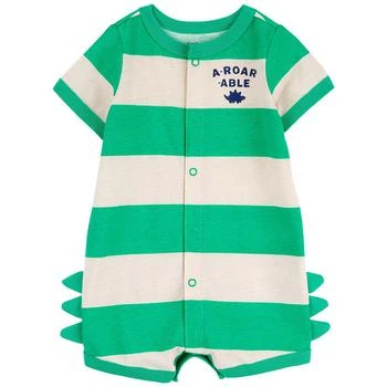 Carter's | Baby Boys A-Roar-Able Striped Snap Up Romper 独家减免邮费