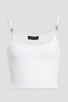The Range, The Range | Appliquéd ribbed cotton-blend tank商品图片 5折