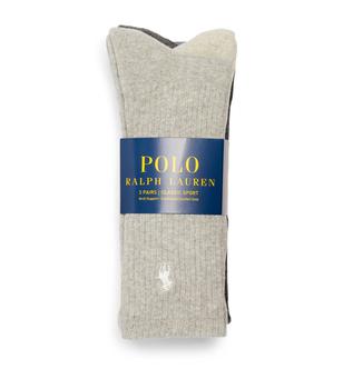 Ralph Lauren | Cotton-Blend Logo Socks (Pack of 3)商品图片,额外9折, 独家减免邮费, 额外九折