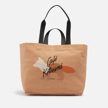 推荐Café Kitsuné Cafe Logo-Embroidered Canvas Tote Bag商品