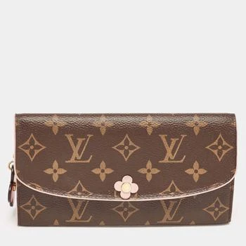 [二手商品] Louis Vuitton | Louis Vuitton Monogram Canvas Emilie Bloom Flower Wallet 
