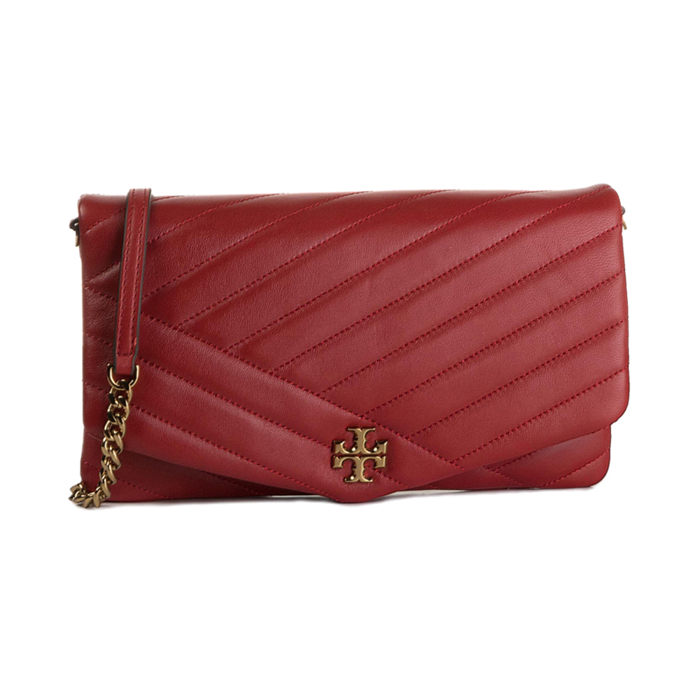 tory burch tote单肩包, Tory Burch | Tory Burch 汤丽柏琦 女士红色羊皮绗缝单肩包 56824-611商品图片 独家减免邮费
