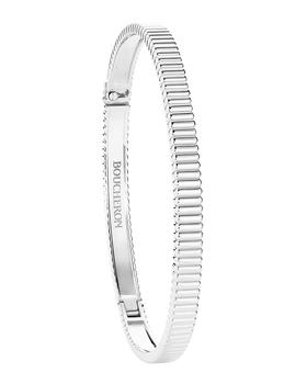 商品Boucheron | Quatre Grosgrain Bracelet in 18K White Gold,商家Neiman Marcus,价格¥62237图片